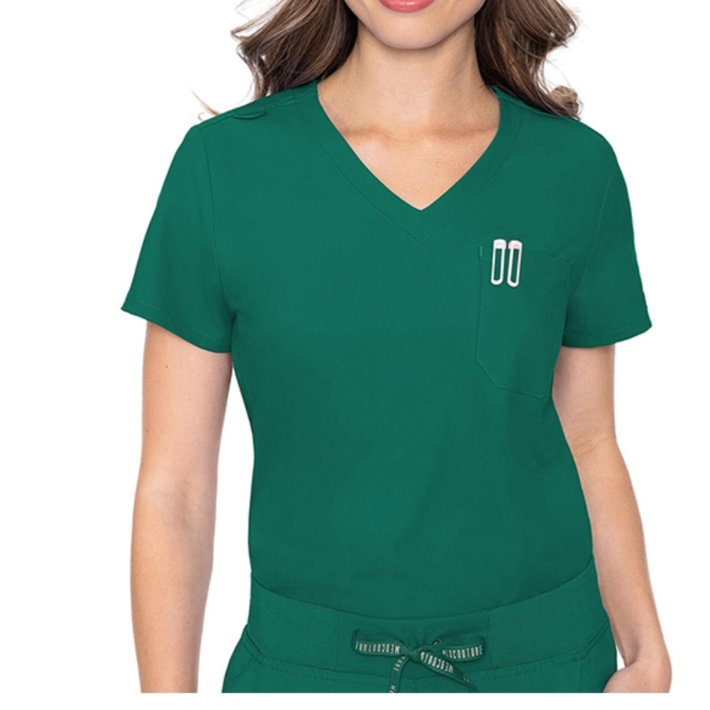 Med Couture Hunter Green Scrub Set